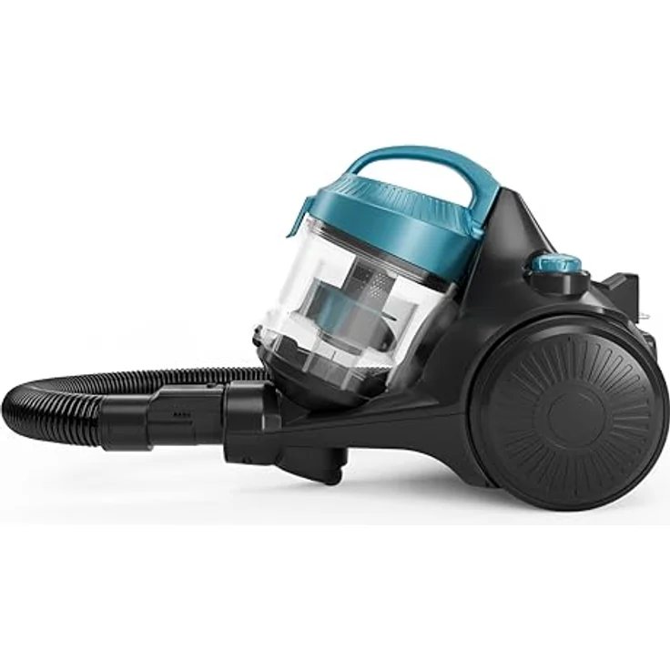 H.Koenig STC48, Beutelloser Bodenstaubsauger in Blau, 700 W, HEPA-12 Filter, 2 L Fassungsvermögen, 78 Dezibel – Bild 2