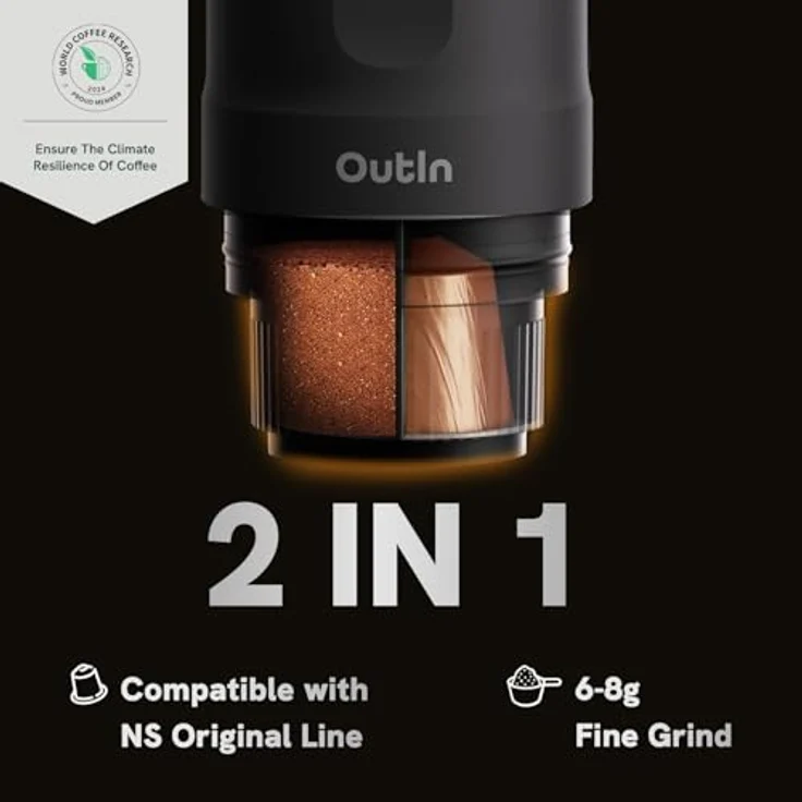 OutIn Nano Espresso Outin Space Grey, Siebträgermaschine – Bild 5