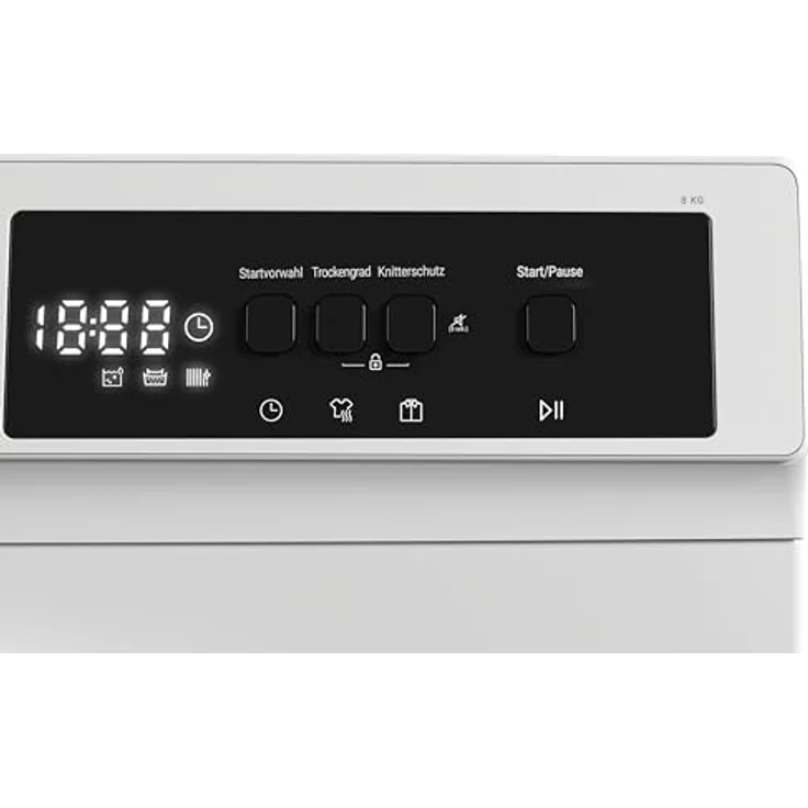 Daewoo TD-B8GP1WD0-DE Wärmepumpentrockner, 8 kg, Energieeffizienzklasse D, 15 Programme, Knitterschutz, Trommel-Innenbeleuchtung – Bild 6