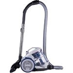 Dirt Devil Staubsauger ohne Beutel DD2501 - Bodenstaubsauger 850W - HEPA 12 Filter - 7.5M Reichweite - mit Combibrush, Versenkter Bürste und Parkettbürste - 5.5KG - Staubsammelbox 1.5L - Grau/Bl