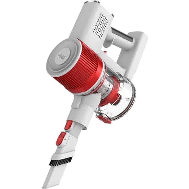 ADLER EUROPE Staubsauger, Leistung 300W/11500 Pa, Kabelloser Handstaubsauger, Vertikalstaubsauger, Arbeitszeit 30 Minuten, LCD-Display, EPA-Filter, Zyklonfilter, Elektrobürste mit LED-Licht – Bild 3