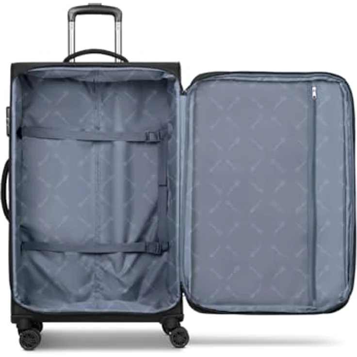 BUGATTI Valencia Soft XL Trolley, 89 Liter, erweiterbar, 46.5 x 28.5 x 75 cm, aus hochwertigem Polyester, Doppelrollen, leichtgewichtig – Bild 5