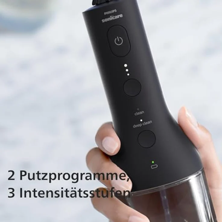 Philips Sonicare Cordless Power Flosser und DiamondClean 9000 elektrische Zahnbürste – Quad Stream Spitze, Puls Wave-Technologie, strahlend weißes Lächeln, schwarz – Bild 5