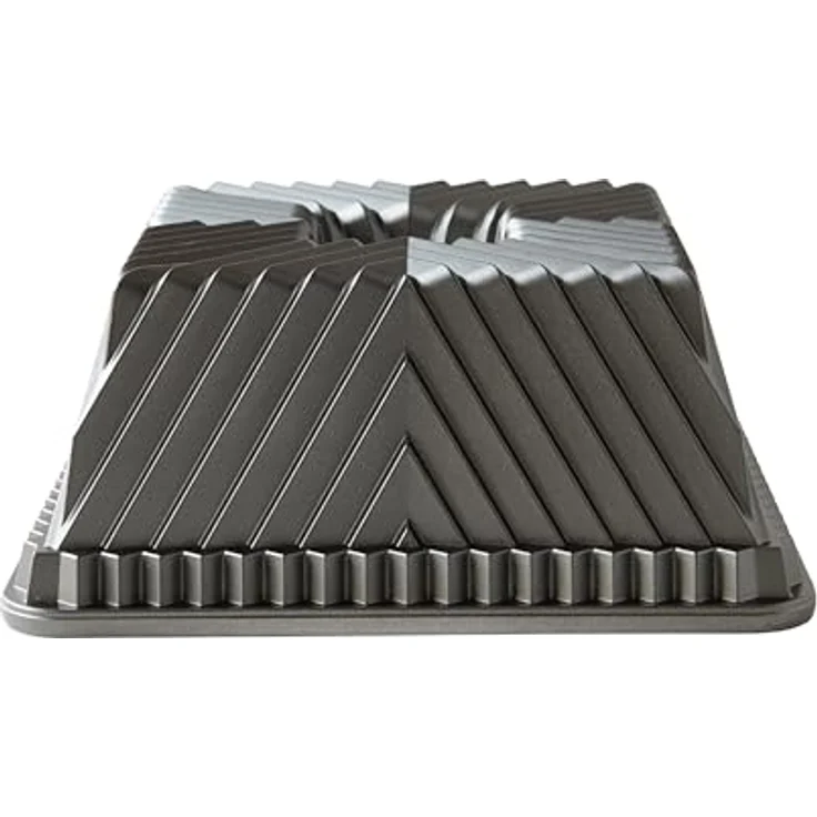 Nordic Ware Gugelhupffanne, quadratisch, Einheitsgröße, Gold – Bild 3