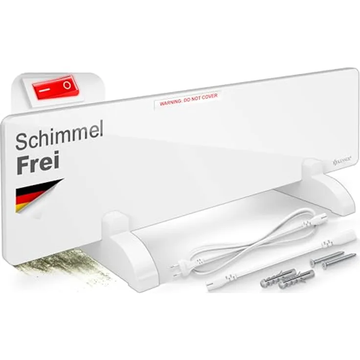 KESSER® Anti-Schimmel Infrarotheizung 50 W, spritzwassergeschützt IP54, modular erweiterbar für effektive Schimmelbekämpfung