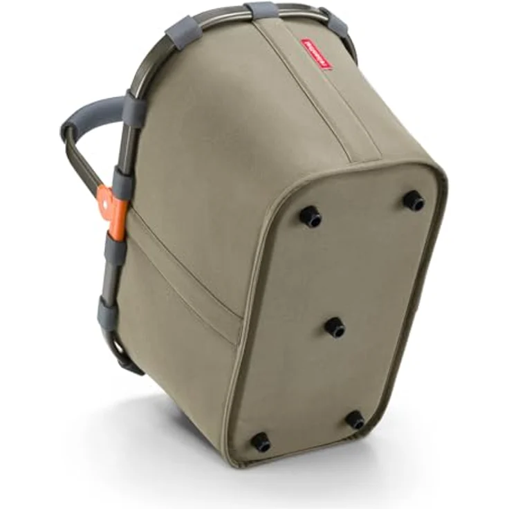 reisenthel carrybag Green Olive, stabiler Einkaufskorb mit 22 l Stauraum, wasserabweisendem Design und praktischer Innentasche – Bild 4