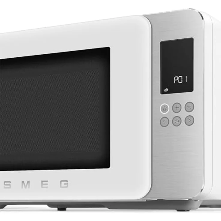 Smeg MOC01WHMEU Kombi-Mikrowelle mit Grill, Edelstahl-Garraum, 4 Funktionen und Inverter-Technologie – Bild 4