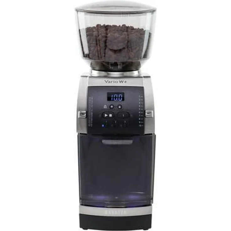 Baratza Vario W+ Kaffeemühle, präzise Mahlgradoptionen, Stahlmahlwerk, 250 g Bohnenbehälter, schwarz