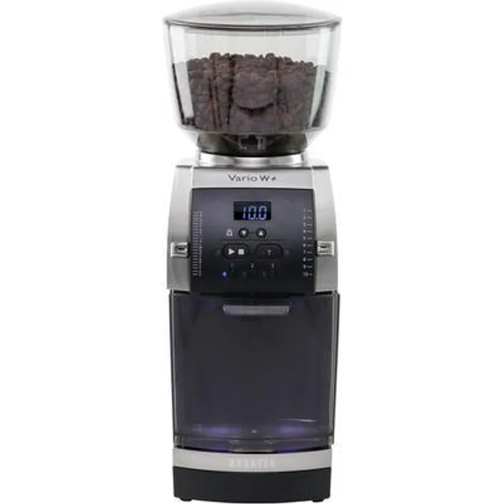 Baratza Vario W+ Kaffeemühle, präzise Mahlgradoptionen, Stahlmahlwerk, 250 g Bohnenbehälter, schwarz