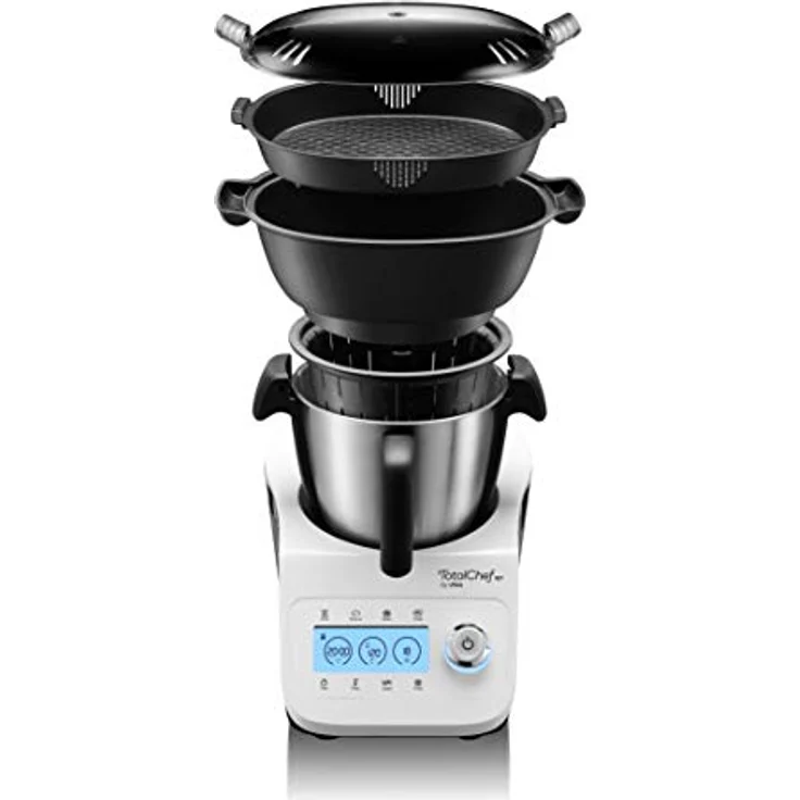 Ufesa TotalChef RK3 Multifunktions-Küchenmaschine, 30 Funktionen, Kapazität 3,5 l, LCD-Display mit Touch-Tasten, integrierte Waage, Inklusive Rezeptbuch PDF Weiß – Bild 5