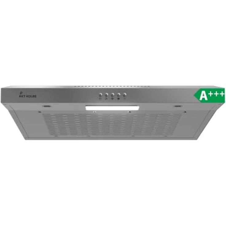 KKT KOLBE Unterbau-Dunstabzugshaube Flachschirmhaube UBH200ED, 60 cm Edelstahl silber, Abluft- und Umluftbetrieb, LED-Beleuchtung, 3 Leistungsstufen – Bild 1