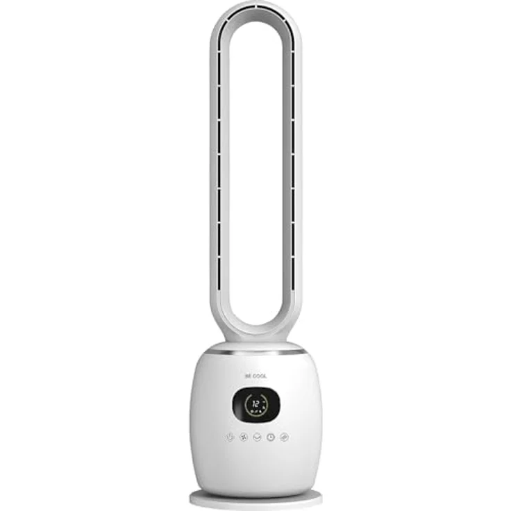 Be Cool Turmventilator 60W, rotorloser Ventilator mit 3 Geschwindigkeitsstufen, 60°-Oszillation und Fernbedienung – Bild 2