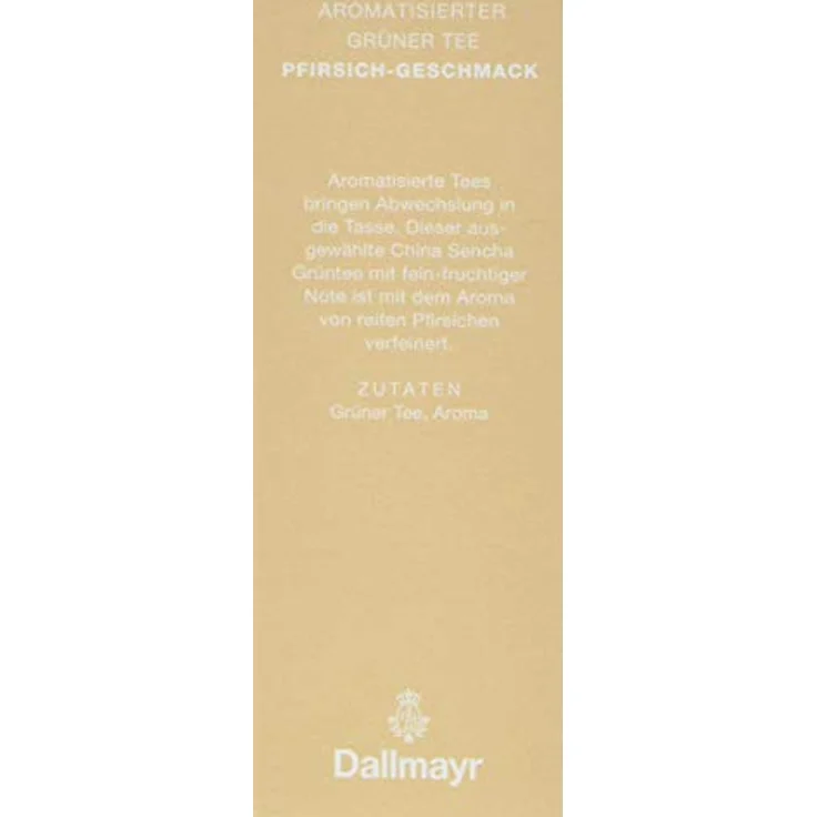 Dallmayr Pfirsich - Aromatisierter Grüner Tee, loser Tee – Bild 3