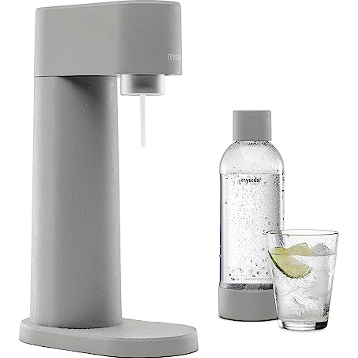 Mysoda Woody Grau Karbonisierungsmaschine einschließlich BPA-freie Wasserflasche, WD002F-MGE, Gray, One Size – Bild 1