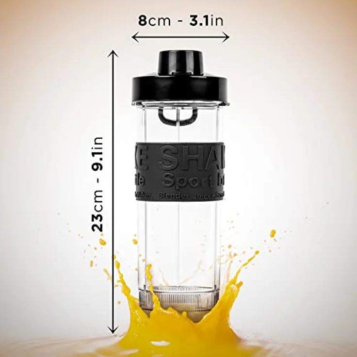 Duronic BB5 Trinkflasche für Standmixer | 570 ml Inhalt | BPA Frei | Passend zu BL510 Mixer für Smoothies und Shakes | Proteinshake, Fitness Drink, Babynahrung – Bild 3