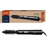 GRUNDIG HS 3020, Volumen- und Lockenstyler, Stylingbürste, mit 2 Rundbürsten, Abroll-Automatik, abnehmbarem Bürstenkopf, 400 Watt Leistung, für langes Haar geeignet, schwarz-silber