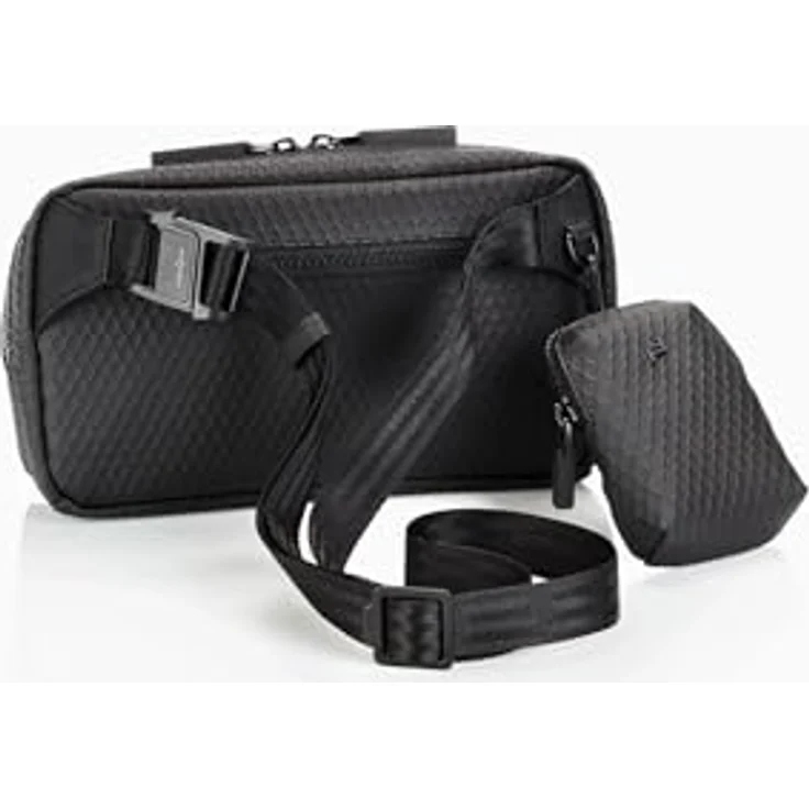 Porsche Design Studio Gürteltasche, 26 cm, schwarz, 100% Polycarbonat, kompakte Bauweise – Bild 7