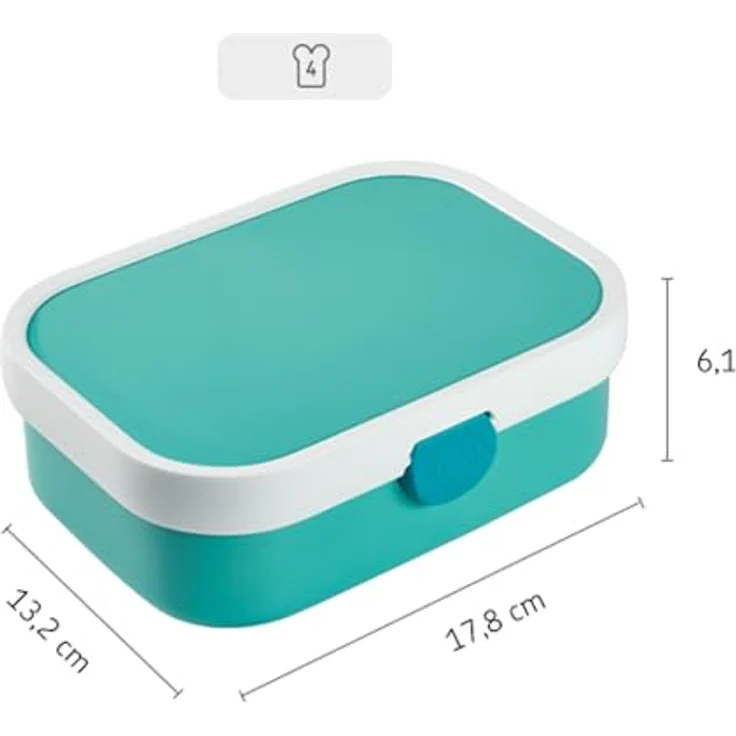 Mepal Lunchbox Brotdose Midi, Nordic Mauve, 900 ml, mit Fächern für 2 Sandwiches und Snacks, spülmaschinenfest – Bild 3