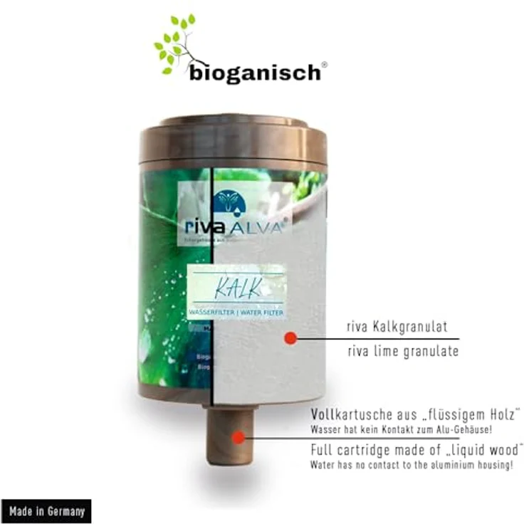 Riva rivaALVA Kalk Ersatzkartusche | Biologische Kalkproblemlösung für Unter- und Duschfilter – Bild 3