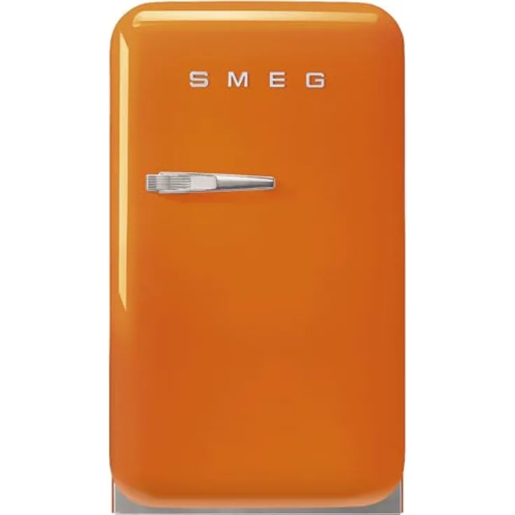 Smeg FAB5ROR6 Minikühlschrank orange, 34 Liter Nutzinhalt, energieeffizient, Geräuschklasse C, Klimaklasse SN-T