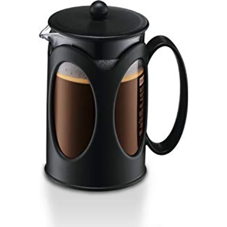 Bodum kenya Kaffeebereiter (French Press System, Permanent Edelstahl-Filter, 0,5 liters) schwarz – Bild 7