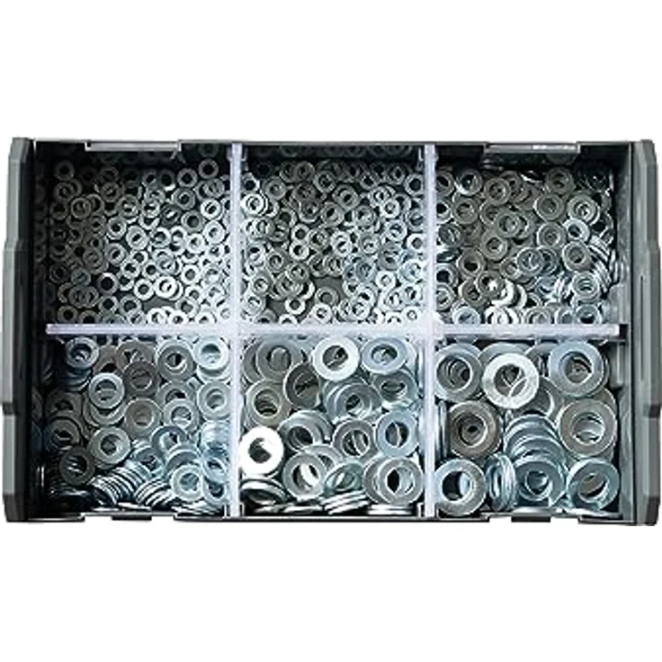 Tox L-Boxx Mini Unterlegscheiben DIN 125 Sortiment (900 Stk.), Lunchbox – Bild 2