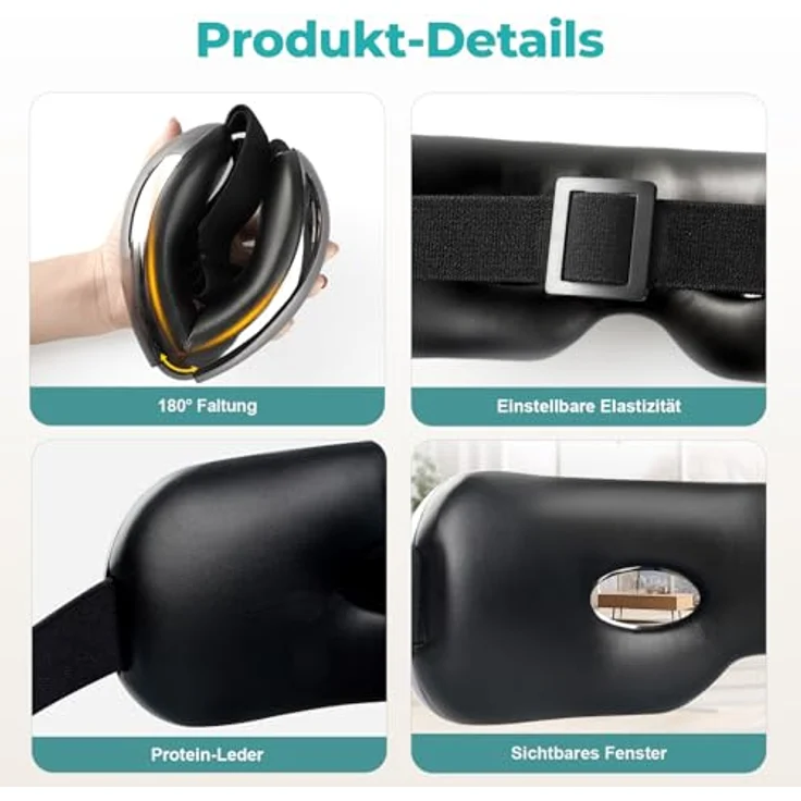ASPRIA Massagegerät mit dualer Heiß- und Kältetherapie, Vibration, Luftkompressionsmassage, ergonomisches Design, 2500mAh Akku – Bild 2