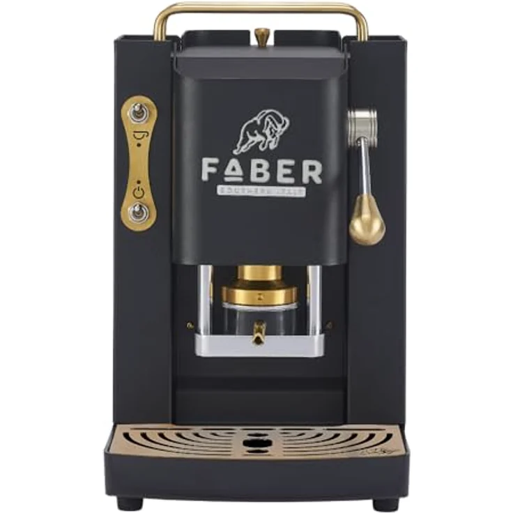 Faber Coffee Machines Faber Pro Deluxe 3.0 Kaffeepadmaschine, Messing-Details, ESE Pads, hygienischer Wassertank aus Glas, magnetisch abnehmbare Brühgruppe – Bild 2