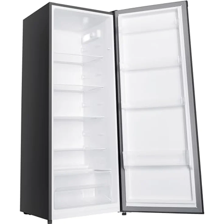 homeX CS2422E-S Kühlschrank ohne Gefrierfach, 242 Liter, freistehend, silber, 143 cm hoch, leise 37 dB, mechanische Temperaturregelung, 5 verstellbare Ablagen – Bild 11
