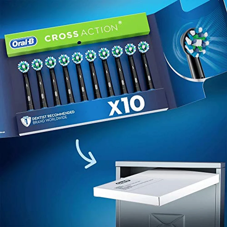 Oral-B CrossAction Black Edition Aufsteckbürsten, 8+2er-Pack – Bild 2