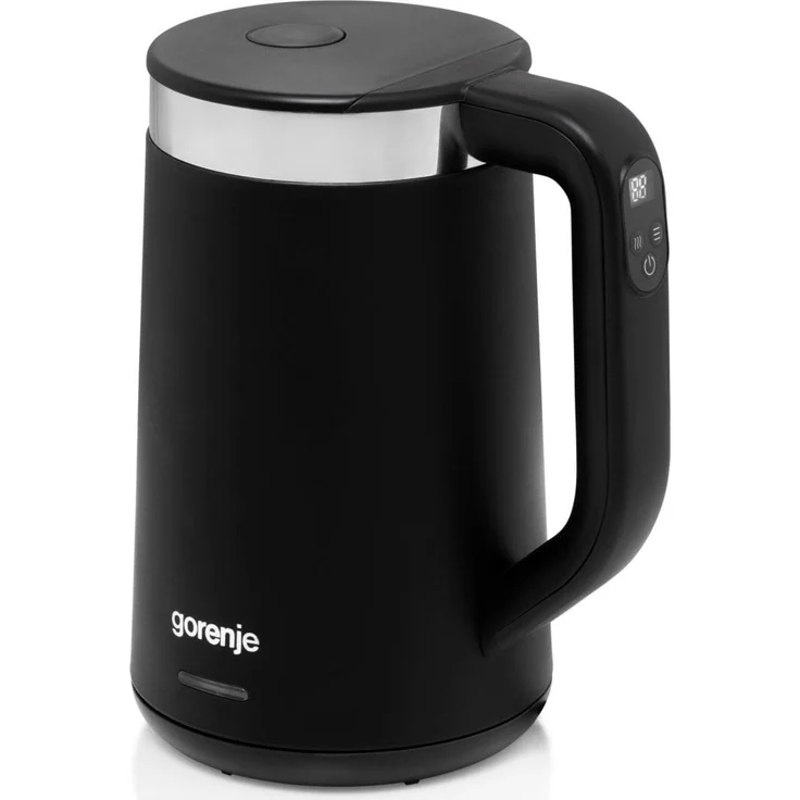 Gorenje K17TRDW Wasserkocher 1,7 L mit 2200 W, Schwarz