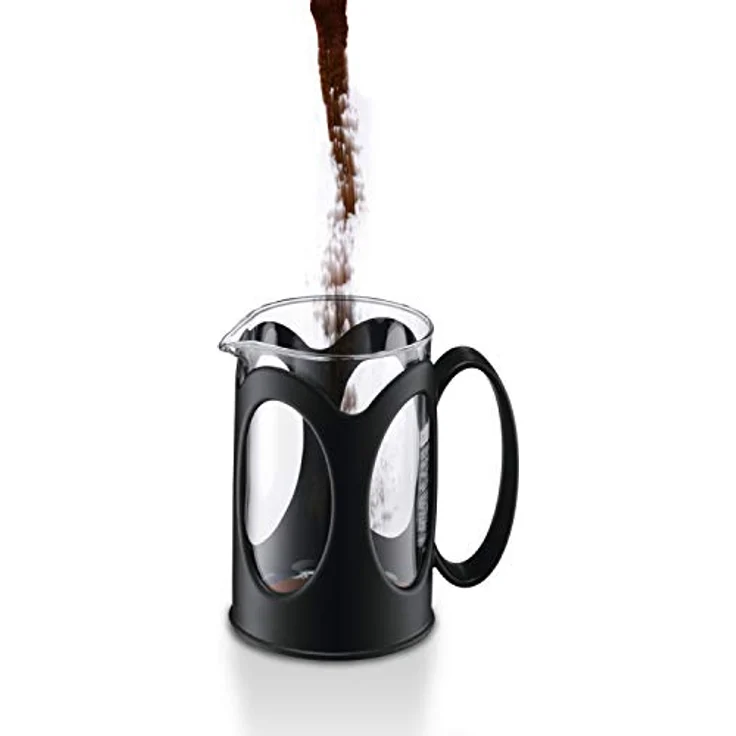 Bodum kenya Kaffeebereiter (French Press System, Permanent Edelstahl-Filter, 0,5 liters) schwarz – Bild 4