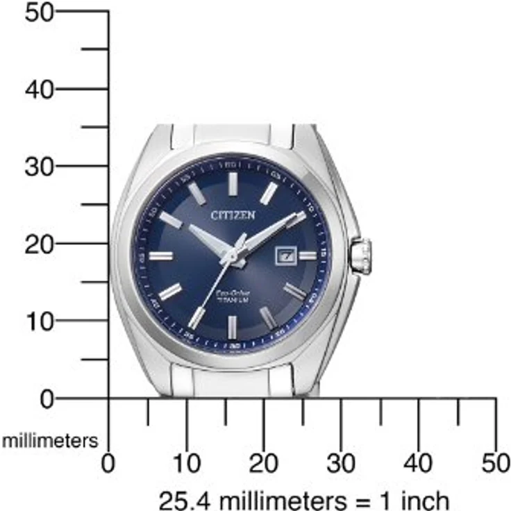 Citizen Armbanduhr Damen Eco Drive Super Titanium EW2210 53L, Analoguhr, 34 mm, silber – Bild 3