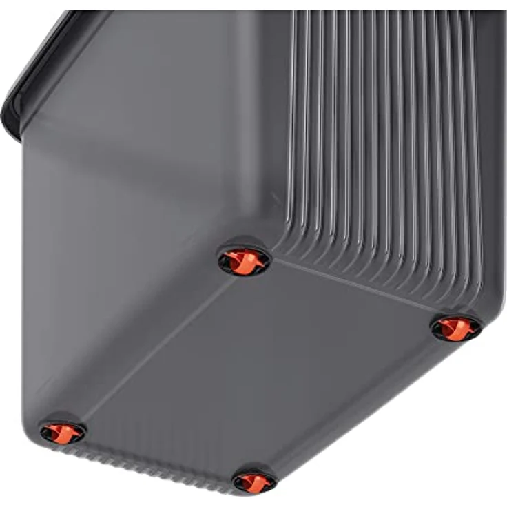 KIS K Latch Box XXL Körper + Deckel mit Clips 59 x 39 x 45 H, Grau transparent, 59.1 x 39 x 87.5 – Bild 4