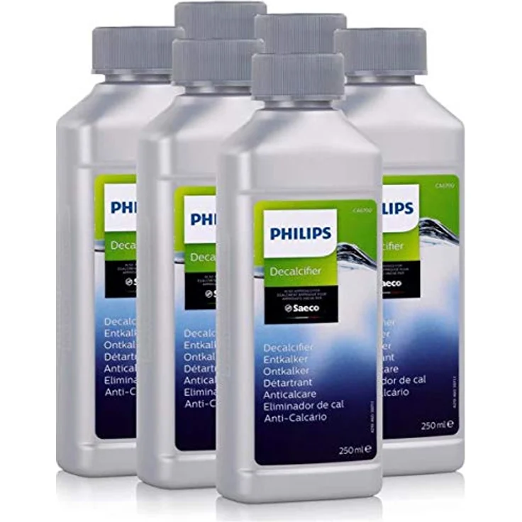 Saeco CA6700/10 Entkalker 250ml, Effektive Entkalkung für Kaffeevollautomaten, 6er Pack – Bild 1