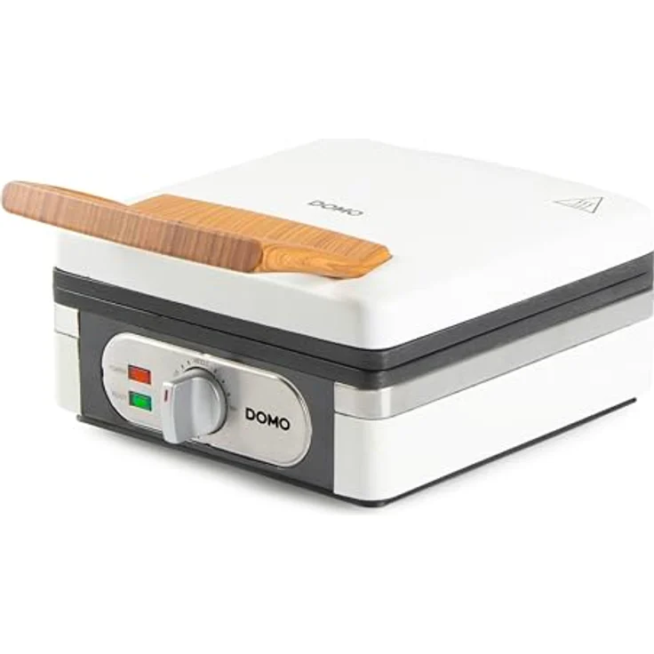 DOMO WAFFELEISEN DO9274W – Waffeleisen in Powder White mit PFAS-freier Antihaftbeschichtung und temperaturregulierbarem Thermostat – Bild 1