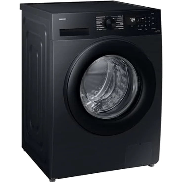Samsung WW90CGC04AABEG Waschmaschine, 9 kg, 1.400 U/min, Mikroplastik-Programm, Ecobubble, WiFi SmartControl, Schwarz – Bild 1