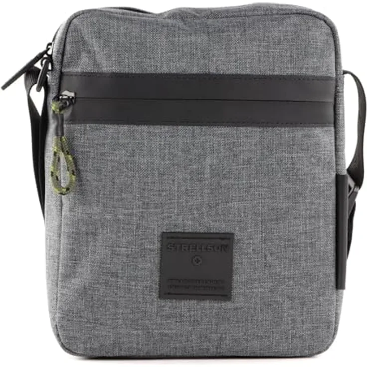 Strellson Bodybag Northwood 2.0 Marcus, Crossbody Bag aus pflegeleichtem Nylon, sportliches Design, grau, 20 x 5.5 x 24 cm