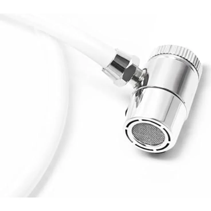 Naturewater Zweiwegehahn Wasserhahn Adapter für Auftischfilter, 7 mm Anschlussdurchmesser, Druckregulierung für sauberes Trinkwasser – Bild 3