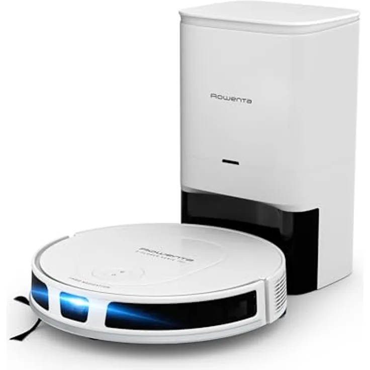 Rowenta Saugroboter RR8497, schlankes Design, Smart Aqua Power System, Hindernisüberwindung bis 1,8 cm - schwarz