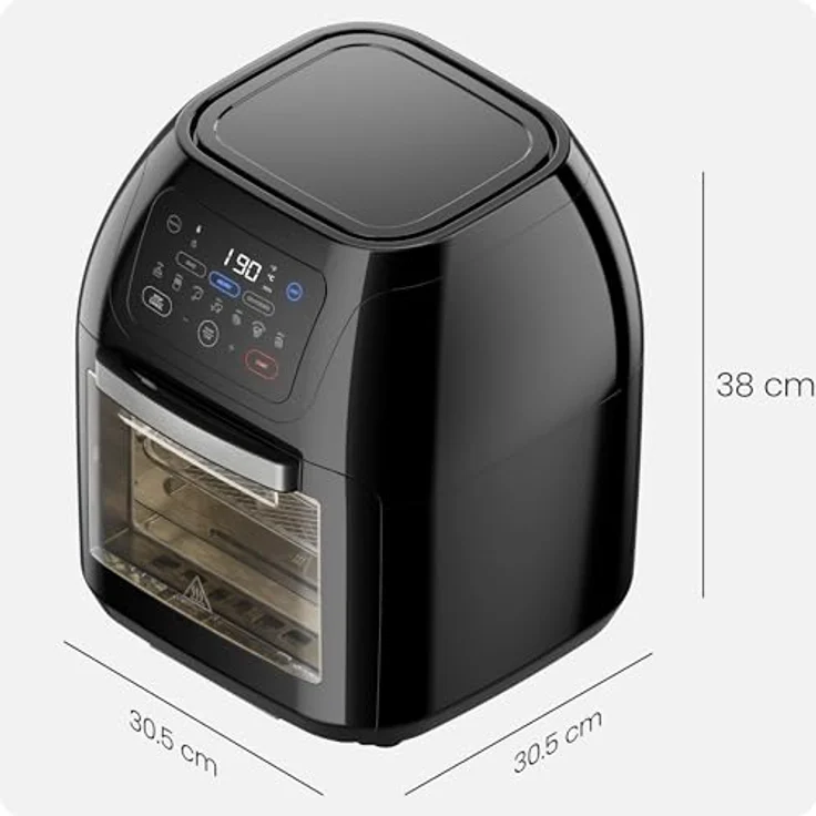 Chefman Rotisserie Air Fryer Dehydrator, Convection Oven, 8 Touch Screen Presets Fry, Roast, Dehydrate & Bake, BPA-Free, Auto Shutoff, Accessories Included, XL Family Size – Bild 10