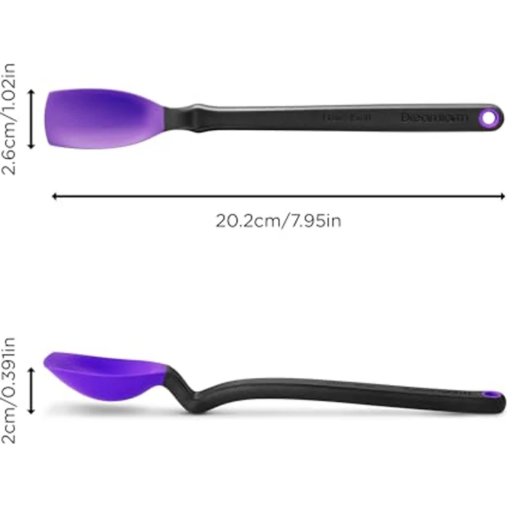 Dreamfarm DFSU2805 Silicone Pro-Grade Mini-Supoon, violett, hochwertiges Silikonwerkzeug für präzises Kochen – Bild 2