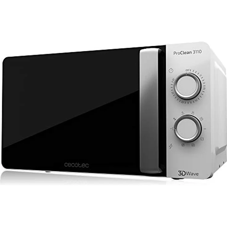 Cecotec Pro Clean 3110 Mikrowelle mit Quarz-Grill, Standgerät, 700 Watt, 20 Liter Garraum, Frontspiegeltür, Innenlicht, 3D Wave, Ready 2 Clean – Bild 2