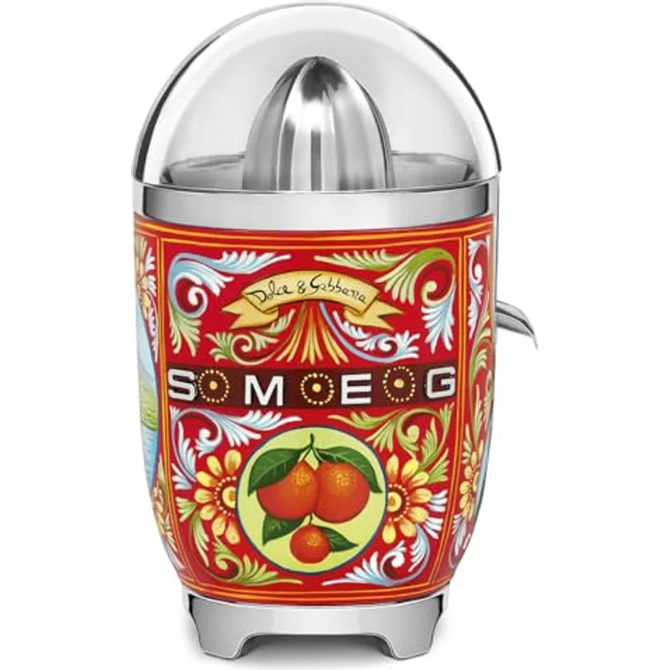 SMEG CJF01DGEU Zitruspresse, 70W, Edelstahl, limitierte Edition - Dolce & Gabbana, Serie: CJF01 – Bild 2