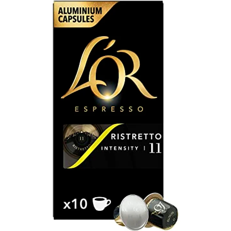 Douwe Egberts LOR Espresso Ristretto , Kaffeekapseln, Nespresso Kompatibel, gemahlener Röstkaffee, 10 Kaffee Kapseln – Bild 2