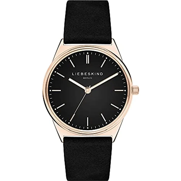 Liebeskind Berlin Armbanduhr LT-0297-LQ IP roségold, Retro Design mit Edelstahlgehäuse und hochwertigem Lederarmband – Bild 1