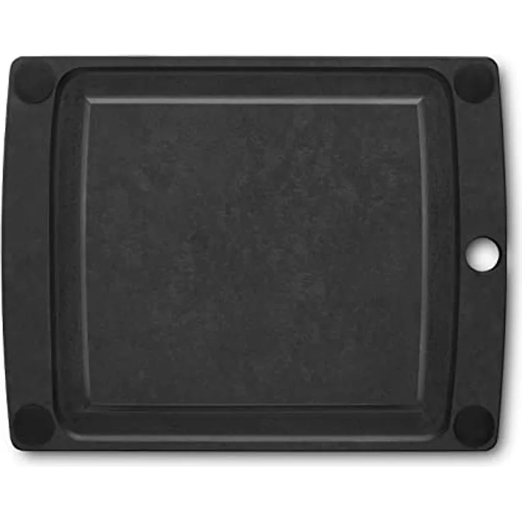 Victorinox All-in-One Schneidebrett S, 29.2 x 22.8 cm, Klingenschonend, Rutschfest, Spülmaschinengeeignet, Schwarz