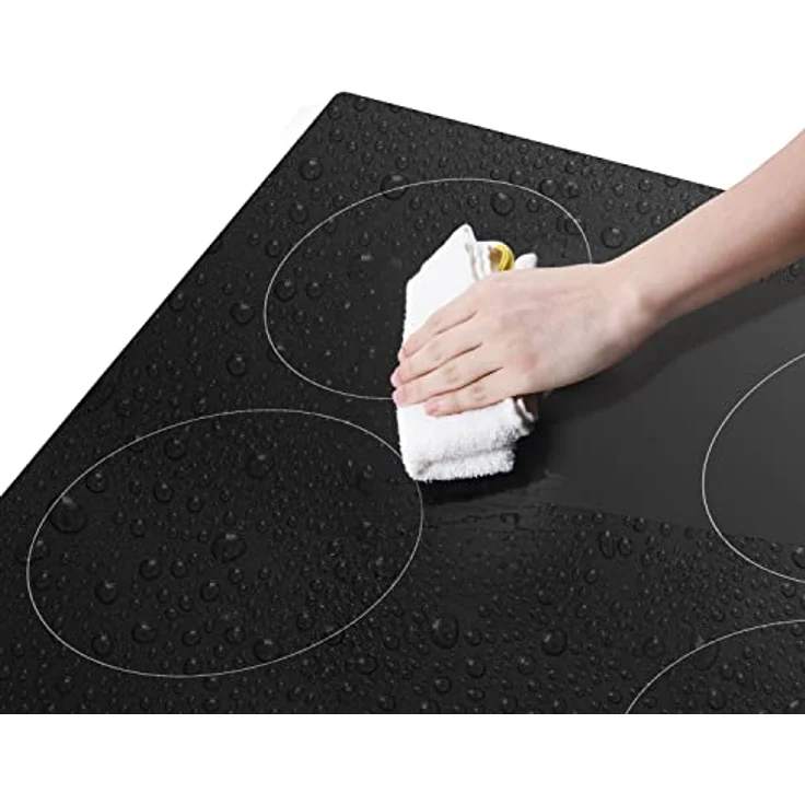 Midea KF400NF 4 Zonen Kochfeld / 60 cm/Toch Slider, Restwärmeanzeige, individueller Timer, Topfsensor Kochfelder/flache Rahmenkonstruktion/schwarz/Kindersicherung – Bild 4