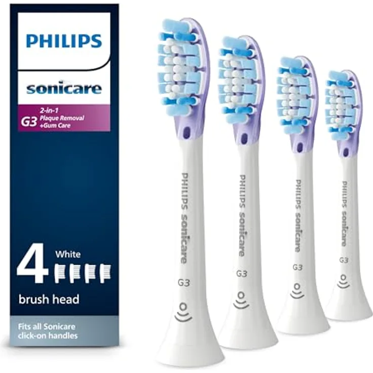 SONICARE Philips Sonicare G3 Premium Gum Care HX9054/65, 4 Stück, weiß - Klinisch erwiesen gegen Zahnfleischentzündungen