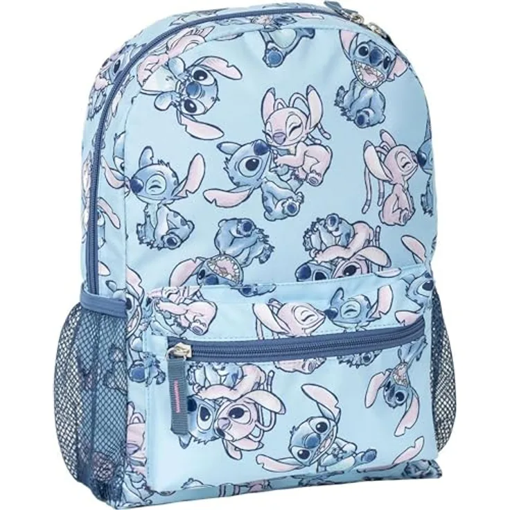 Lilo & Stitch Freizeitrucksack, stylischer Rucksack mit 33 CM Höhe, blau für Kinder